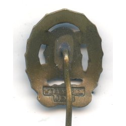 German WW2 DRL sports badge in bronze 'Jena Wernstein' miniature