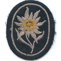 German WW2 SS Gebirgsj�ger Edelweiss sleeve patch