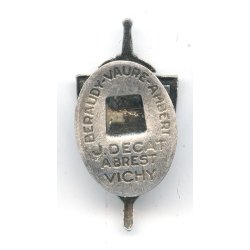 German WW2 Collaborator Vichy France L.F.C. badge (Button hole device)