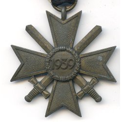 German WW2 War merit cross 2 cl 1939 with swords '110'