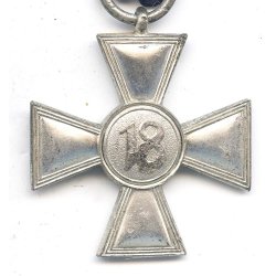 German WW2 Wehrmacht Long Service Award 18 years - Army issued - parade mounted