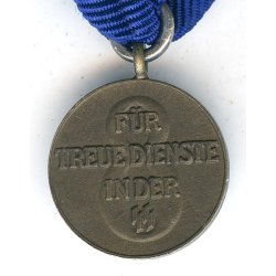 German WW2 SS 8 year service medal miniature
