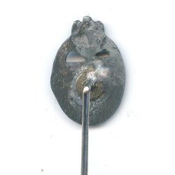 German WW2 Panzer assault badge in silver miniature 