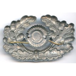 German WW2 Army EM/NCO's visor cap wreath &amp; cockade