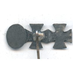 German WW2 Iron cross 1 &amp; 2nd class + Wound badge miniature stickpin
