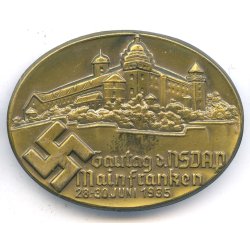 German WW2 NSDAP Gautag Mainfranken 1935 Tinnie