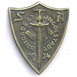 German WW2 Ingolstadt SA Brigade 83 Meeting Badge 1934