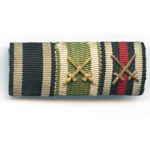 German WW1/2 3-place medal bar