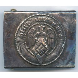 German WW2 HJ Members Belt Buckle Double marked "A A&S Ges Gesch RZM 17"