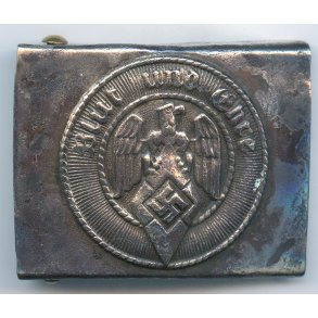 German WW2 HJ Members Belt Buckle Double marked 