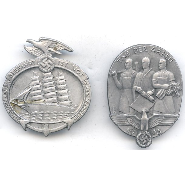 German WW2 2 x Day badges