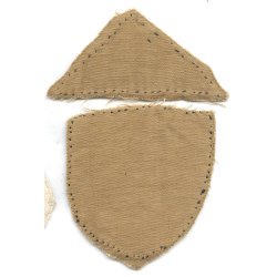 German WW2 HJ Standard Bearer &amp; HJ triangle S�dost Salzburg cut-off insignia set