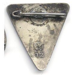 German WW2 Nat. Soz. Frauenschaft , Ortsgruppe badge 'RZM 72'