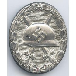German WW2 Wound badge in silver "�bergrosse" Wiedmann/Deschler