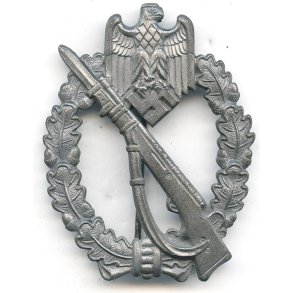 German WW2 Infantry assault badge in Silver 'FZZS'