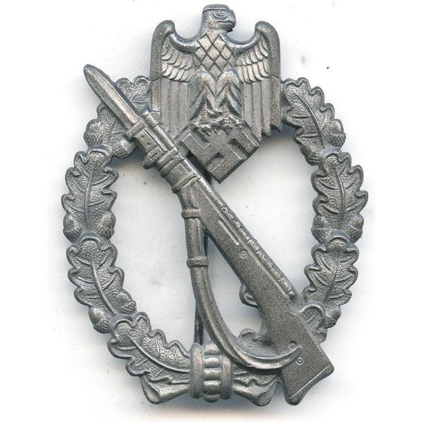 German WW2 Infantry assault badge in Silver 'FZZS'