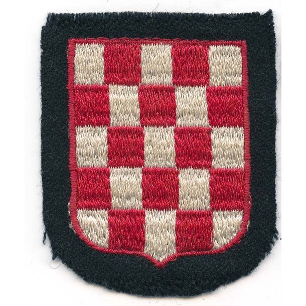 Waffen-SS Croatian volunteer's sleeve shield - Type 2 - German WW1-2 ...