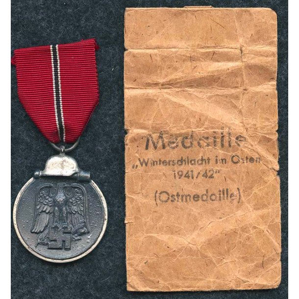 Eastern front medal '100' with bag of issue
