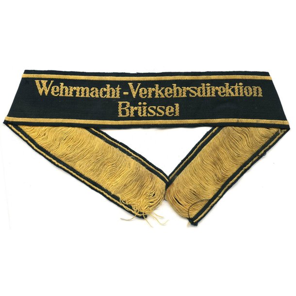 Wehrmacht-Verkehrsdirektion Brussels Cuff Title