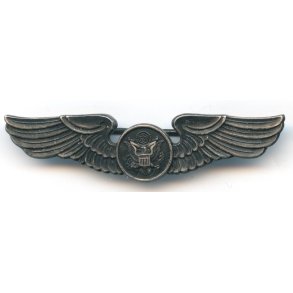 US WW2 Air Force aircrew wing badge
