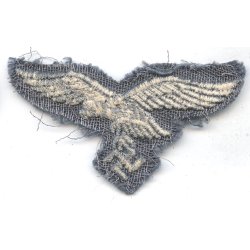 German WW2 Luftwaffe tropical/south front/summer cloth cap eagle