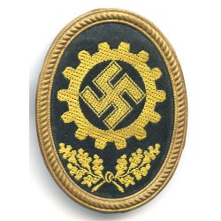 German WW2 DAF visor cap insignia  'RZM 53'