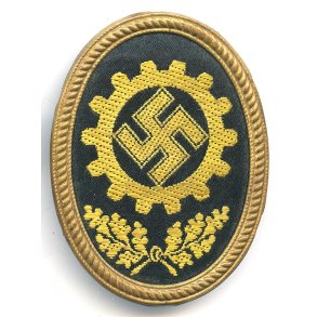 German WW2 DAF visor cap insignia  'RZM 53'