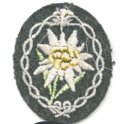 German WW2 Gebirgsj�ger Edelweiss armpatch