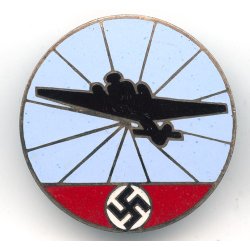 German WW2 Flugmeldedienst helferinnen badge 'J. Preissler'