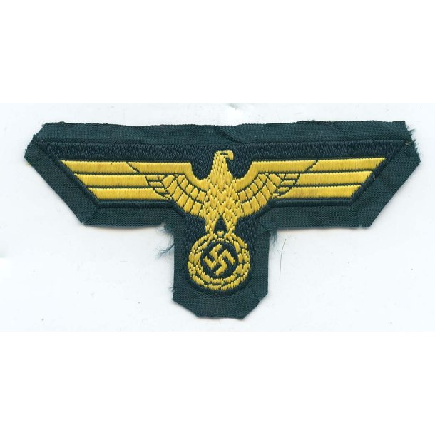 Kriegsmarine Coastal Artillery Cap Eagle - German WW1-2 Cloth insignia ...