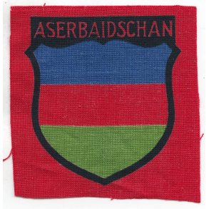 German-Russian WW2 Army Aserbaidschan volunteer's sleeve shield
