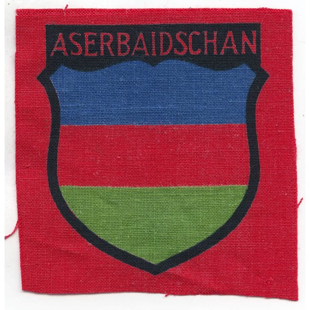 German-Russian WW2 Army Aserbaidschan volunteer's sleeve shield