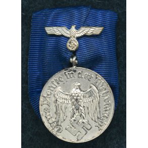 German WW2 Wehrmacht Long Service Award - 4 years - Parade mounted