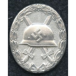 German WW2 Wound badge in silver "bergrosse" Wiedmann/Deschler