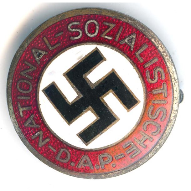 German WW2 NSDAP member's badge 'RZM 6'