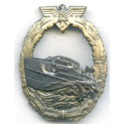 German WW2 Kriegsmarine E-boat/Schnellboot badge  'L/18' + Box of issue