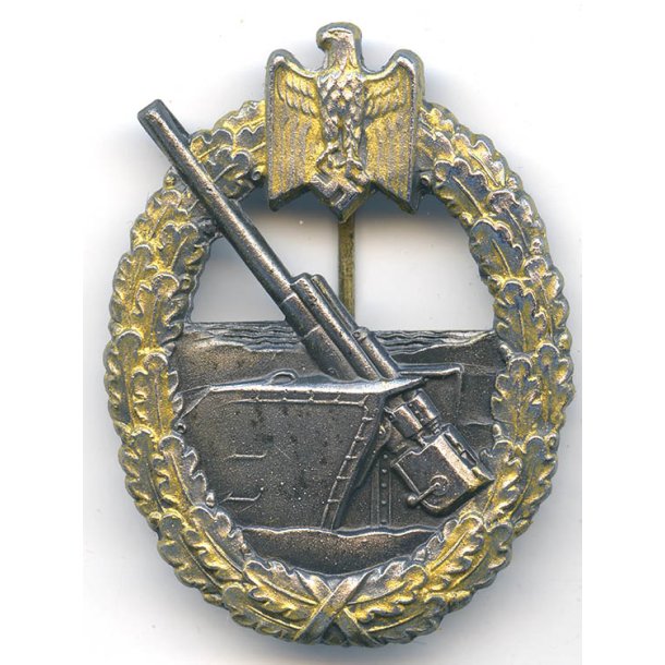 German WW2 Kriegsmarine Coastal artillery badge 'H Aurich'