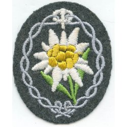 German WW2 Gebirgsj�ger Edelweiss armpatch