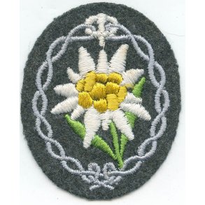 German WW2 Gebirgsj�ger Edelweiss armpatch