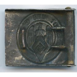 German WW2 HJ Members Belt Buckle Double marked "A A&S Ges Gesch RZM 17"