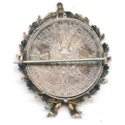 German Prussian Patriotic Brooch for the Coronation of Kaiser Wilhelm and Queen Augusta 1861
