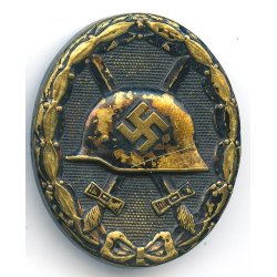 German WW2 Wound badge in black 1939 - Brass
