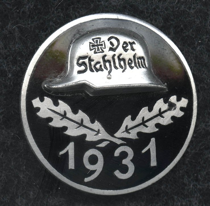 Der Stahlhelm 1931 badge - German WW1-2 Awards - GreatMilitaria.com