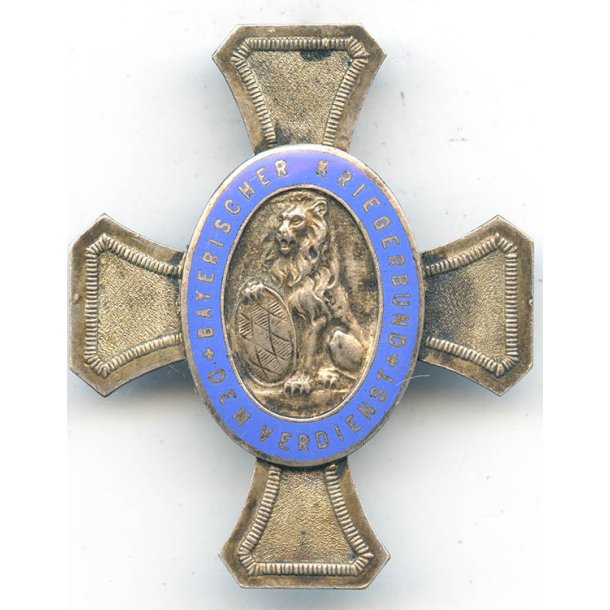 Geman WW1 Bavarian: Dem Verdienst- Bayerischer Kriegerbund badge