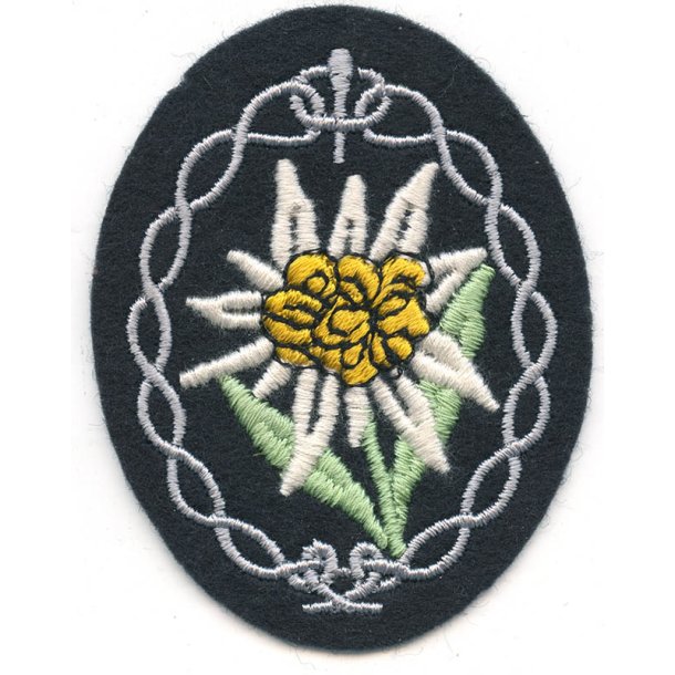 German WW2 Gebirgsjger Edelweiss armpatch