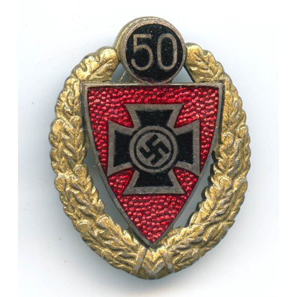 German WW2 NS-RKB 50 year member's badge