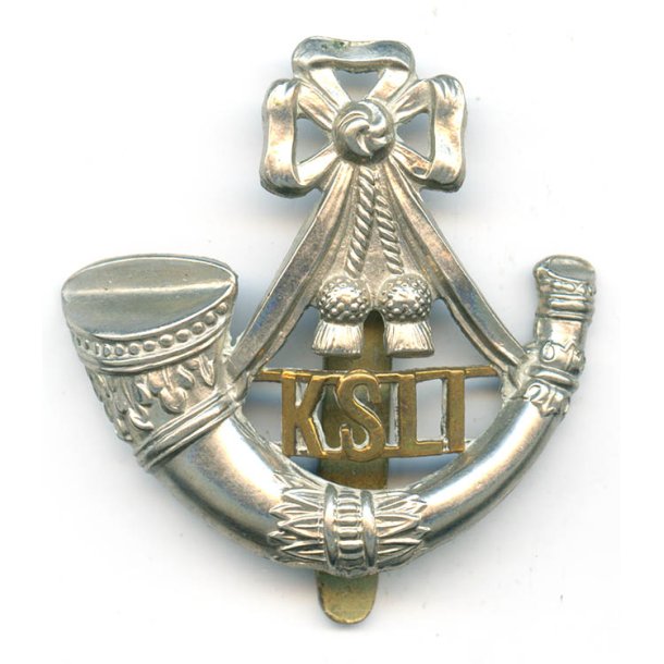 British WW2 Kings Shropshire Light Infantry KSLI cap badge