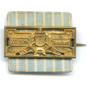 German WW1 Bavarian Fire fighter 25 year long service award