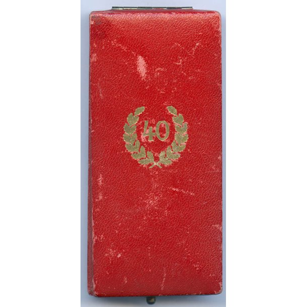 German WW2 40 years Faithful service cross - Cased