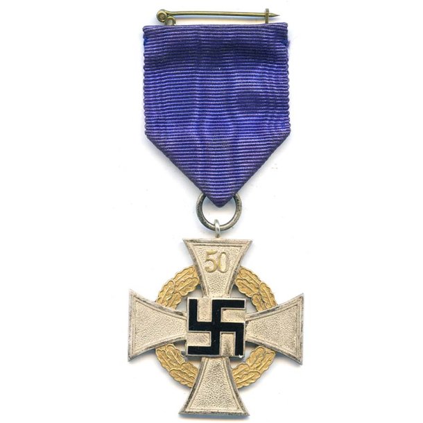 German WW2 50 years Faithful service cross